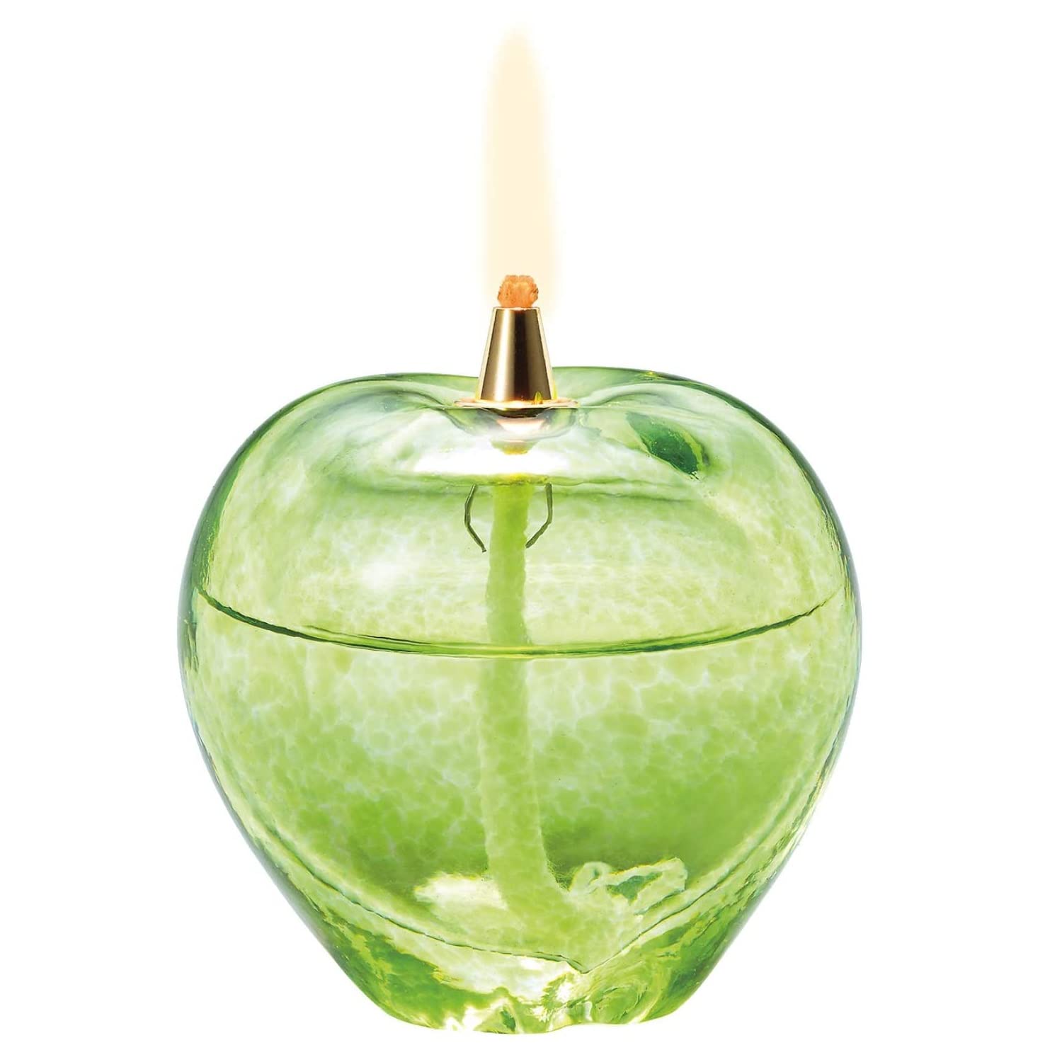 Amazon.co.jp: 津軽びいどろ×オイルランプ 青りんご F-49701 : ホーム